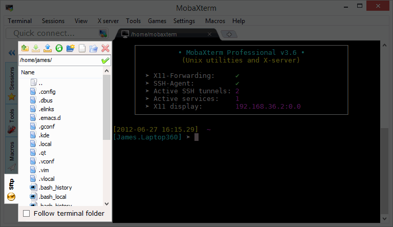 mobaxterm x11 forwarding